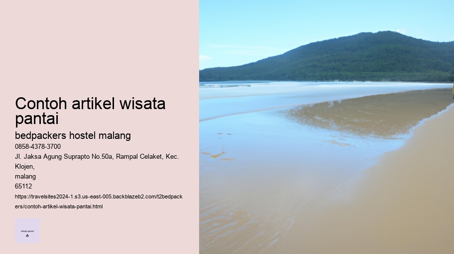 contoh artikel wisata pantai